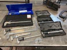 9no. Various Callipers and Measuring Tools as Lotted