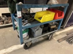 3-Tier Steel Frame Trolley 900 x 500 x 900mm. Contents Not Included. Onsite Loading Assistance