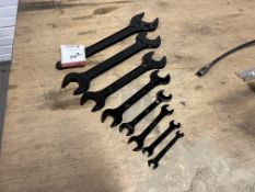 Set of 8no. Spanners as Lotted