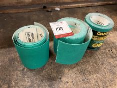 3no. Rolls of Oakey Sandpaper as Lotted