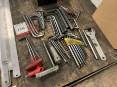 Quantity of Various Allen Keys and Tools as Lotted