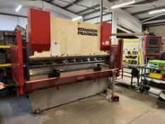 2000 Edwards Pearson PR4 60 Ton x 2550mm Hydraulic Downstroking CNC Press Brake with Quantity of