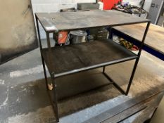 2-Tier Steel Frame Workbench 1100 x 650 x 1120mm. Onsite Loading Assistance Available. Collection by
