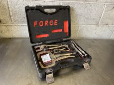 Force 7 Piece Locking Pliers & Clamp Set Complete With Carry Case