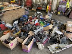 Large Quantity of Various Used Bus Parts Comprising; Mercedes Lights, Mercedes Brake Pads, Dennis