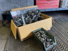 Quantity of Various Size Wurth Zebra Hose Clamps as Lotted
