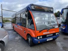 2008 Optare Solo 21-Seater & 11-Standing Bus, Engine Size: 4,580cc, Date of First UK Registration;