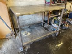 Stainless Steel Mobile Work Station 1220 x 910 x 900mm