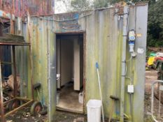 Shipping Container Toilet Block as Lotted, Note: Purchaser to Arrange the removal of this Lot,