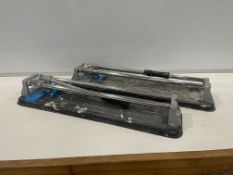 2no. McAllister 400mm Tile Cutters as Lotted, Collection By Appointment Only 09:30 to 12:00 Thursday