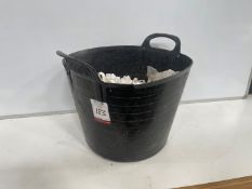 Quantity of Various Pipe Clips & Tub Bin as Lotted, Please Note: No VAT on Hammer Price,