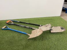 3no. Various Shovels as Lotted, Collection By Appointment Only 09:30 to 12:00 Thursday 17 & 09:30 to