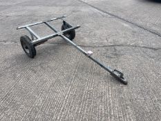 Single Axle Steel Trailer Frame as Lotted, Please Note: No VAT on Hammer Price, Collection By