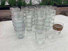 60no. Approx Glass Water Tumblers