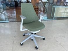 Unused Herman Miller Sayl Mobile Office Armchair, Green, RRP: £597.00 Inc VAT.