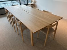 Nikari Café Basic JRP3 Designer Solid Ash Bespoke Meeting Table 2800 x 1225mm, RRP £3,999.00 Inc.