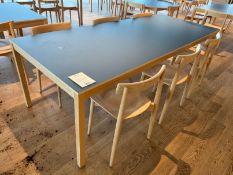 Nikari Skandinavia Solid Timber Frame Table, Green, 2400 x 1000mm, Complete With; 6no. Nikari