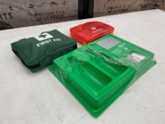 3no. First Aid Kits Comprising Burns Kit , Eye Wash Station & First Aid Kit