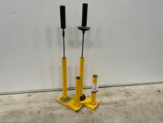 2no. Standard Steel Hand Held Stretch Film Dispensers as lotted