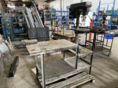 Clarke Metal Worker Pillar Drill & Work Station as Lotted