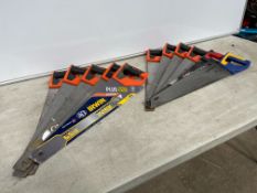 11no. Various Used Hand Saws as Lotted