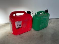 2no. 5 Litre Fuel Cans as Lotted