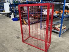 Lockable Metal Cage 1000 x 500 x 1400mm, Please Note No VAT on Hammer Price