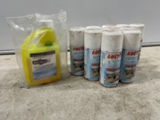 10no. Loctite Air Conditioning Hygiene Spray & Glo Leak UV Leak test Fluid
