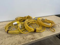 4no. 110V Extension Cables as Lotted