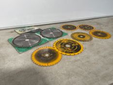 8no. Various Used Saw Blades Comprising 2no. Parkside PHKSZ 190 x 2.6 x 30mm & 6no. Various size