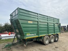 2021 Smyth Field Master SC50 Tri-axle silage trailer with demountable tops, hydraulic folding