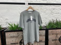 WoodWood Bobby IVY T-Shirt - Grey Melange, Size: M, RRP: £75
