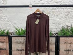 John Smedley Dorset Shirt - Copper, Size: XL, RRP: £190