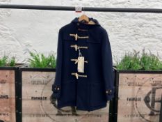 Gloverall Union Jack Monty Duffle Coat - Navy, Size: S, RRP: £450