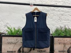 Universal Works Insulated Hangout Gilet - Navy, Size: XL, RRP: £229