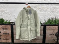 Rains Unisex Alpine Nylon Parka - Cement, Size: M, RRP: £529