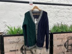 Howlin Back From The Grave Cardigan - Forest, Size: M, RRP: £215