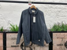 Folk Wadded Curve Jacket - Blue Slate, Size: L/4, RRP: £220