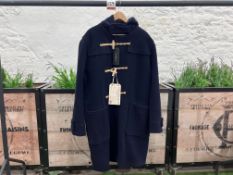 Gloverall Monty Duffle Coat - Navy, Size: L, RRP: £475