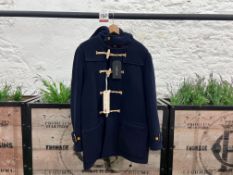 Gloverall Union Jack Monty Duffle Coat - Navy, Size: M, RRP: £450