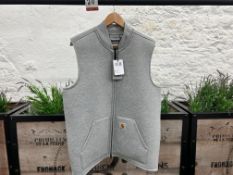 Carhartt WIP Lux Vest - Grey Heather/Grey, Size: L, RRP: £100
