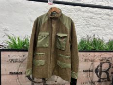 Maharishi Harris Tweed M65 Jacket - Olive Check, Size: XL, RRP: £725