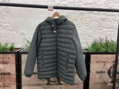 Rains Trekker Hooded Jacket - Slate, Size: L RRP: £215