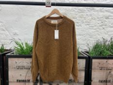 Kestin Brushed Shetland Knit - Rust, Size: L, RRP: £189