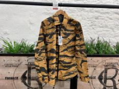 Maharishi Camo Reversible Packaway Shirt - Golden Tigerskins/Black, Size: L, RRP: £325