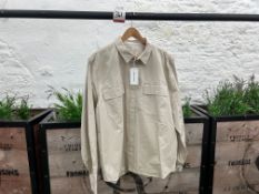 WoodWood Avenir Twill Shirt - Light Sand, Size: XL, RRP: £150