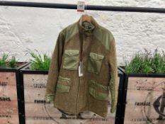 Maharishi Harris Tweed M65 Jacket - Olive Check, Size: L, RRP: £725
