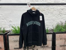 WoodWood Fred IVY Hoodie - Black, Size: S, RRP: £150