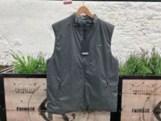 Rains Padded Nylon Vest - Slate, Size: L, RRP: £135