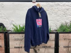 Stan Ray Peace Is A Trip Hoodie - Navy, Size: M, RRP: £100